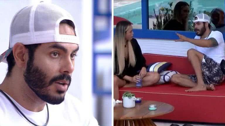 'BBB21': Em dia de paredão, Sarah e Rodolffo tem conversa sincera sobre briga - Divulgação/TV Globo