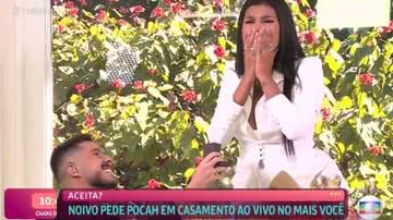 Até Ana Maria Braga se emocionou com o pedido - TV Globo