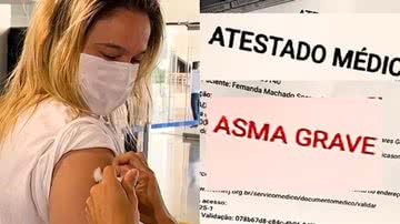Fernanda Gentil é vacinada contra a Covid-19 - Instagram/@gentilfernanda