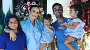 Ivete com o marido, Daniel Kady, e os filhos, Marcelo, Marina e Helena - Instagram/@ivetesangalo