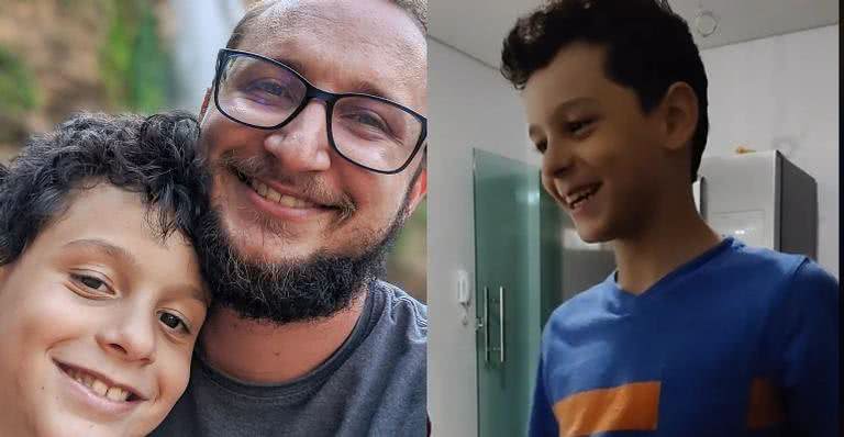 Aos 8 anos, menino teve medo de ficar sozinho no mundo - Instagram e TikTok/@aguiar_fael