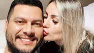 Andressa Urach ao lado do marido, Thiago Lopes - Reprodução/Instagram