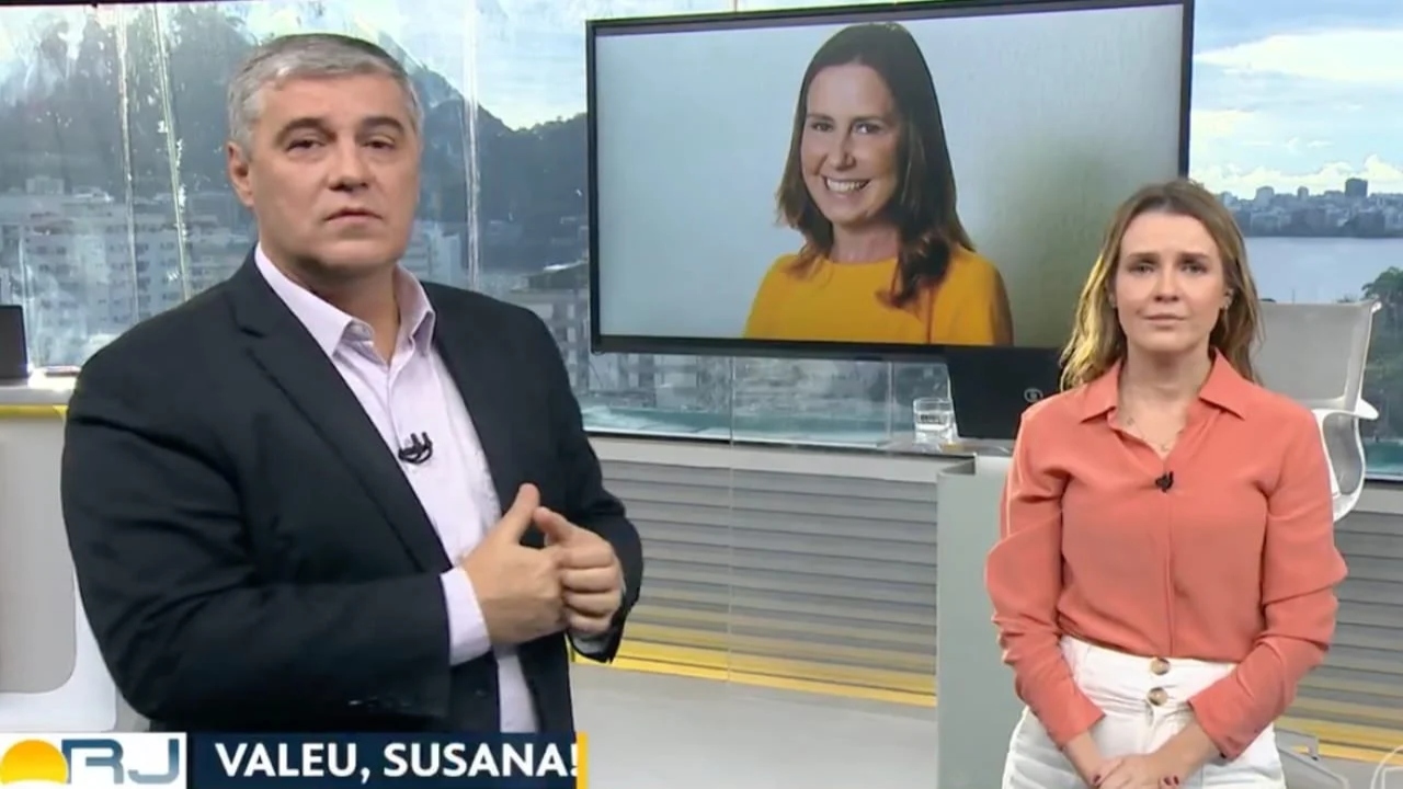 Apresentadores do 'Bom Dia Rio' se emocionam ao falar de Susana Naspolini
