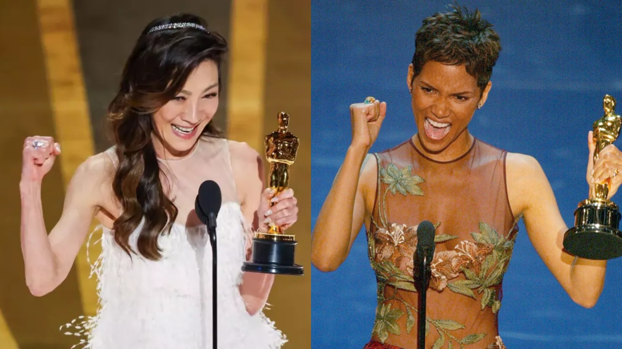 Michelle Yeoh no Oscar 2023 e Halle Berry no Oscar 2002