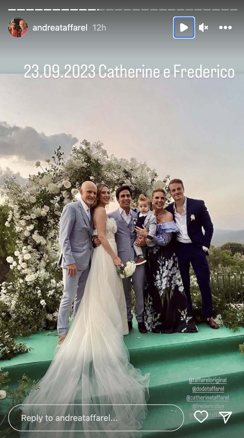 casamento filha de Taffarel