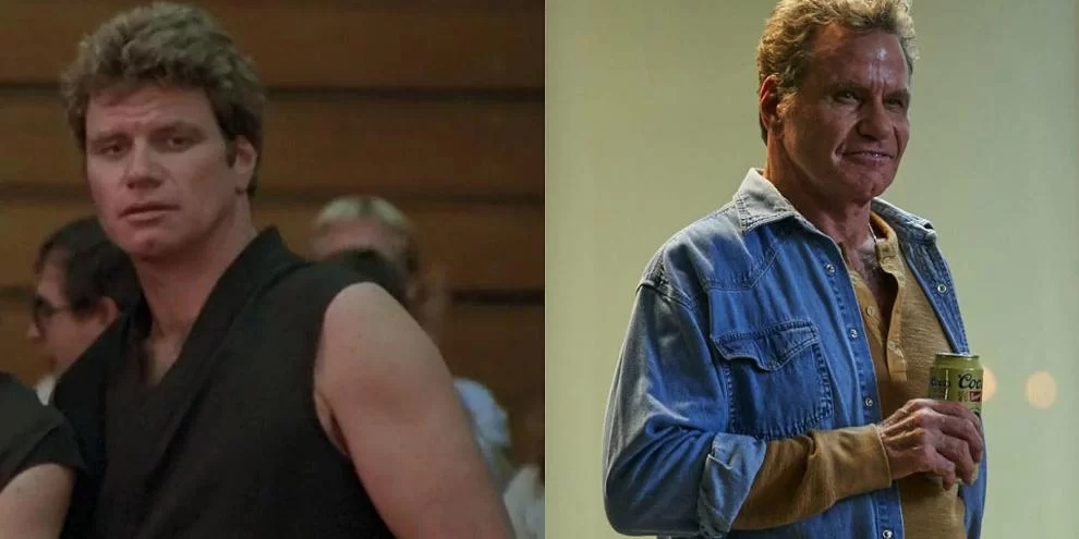 O antes e depois de John Kreese em 'Karatê Kid' e 'Cobra Kai'