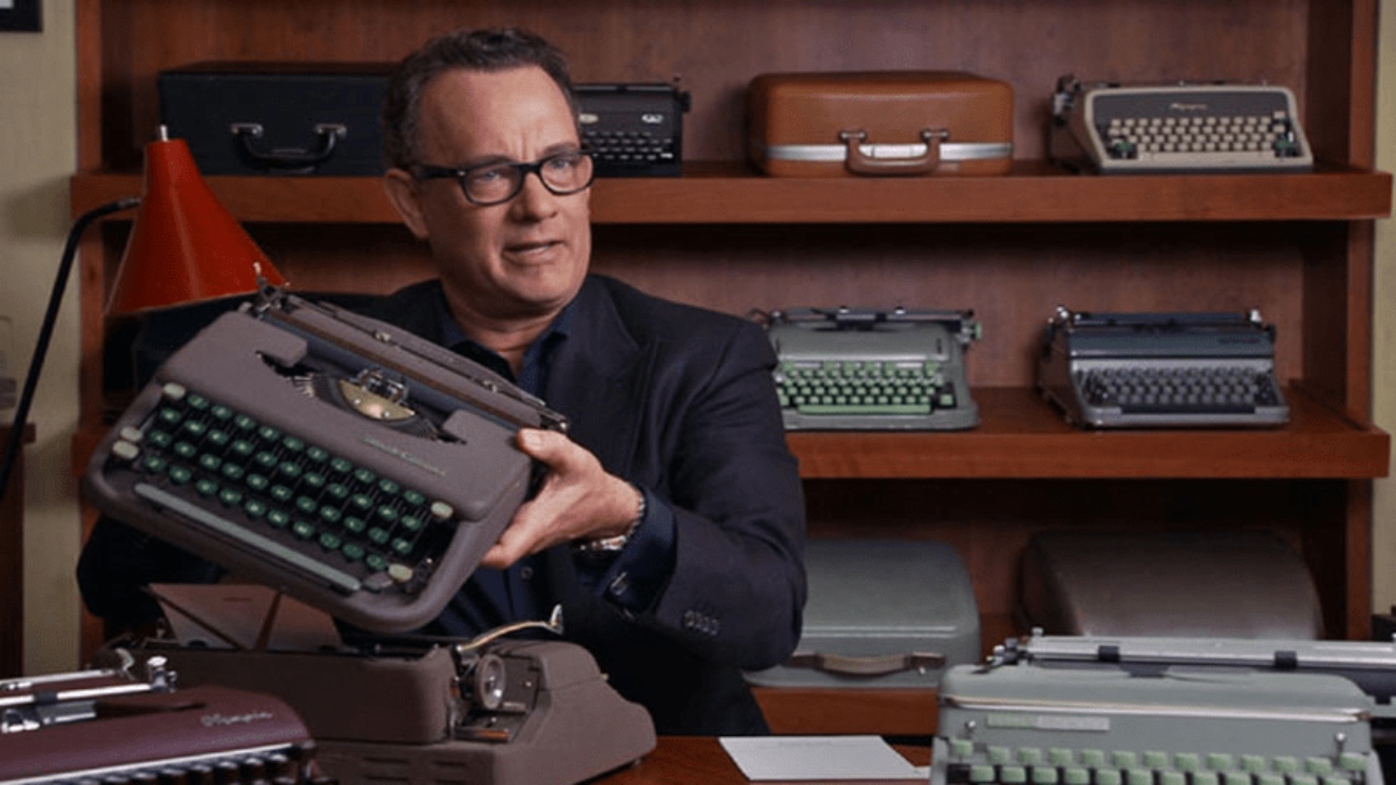 tom hanks coleção de máquina de escrever hobbies incomum