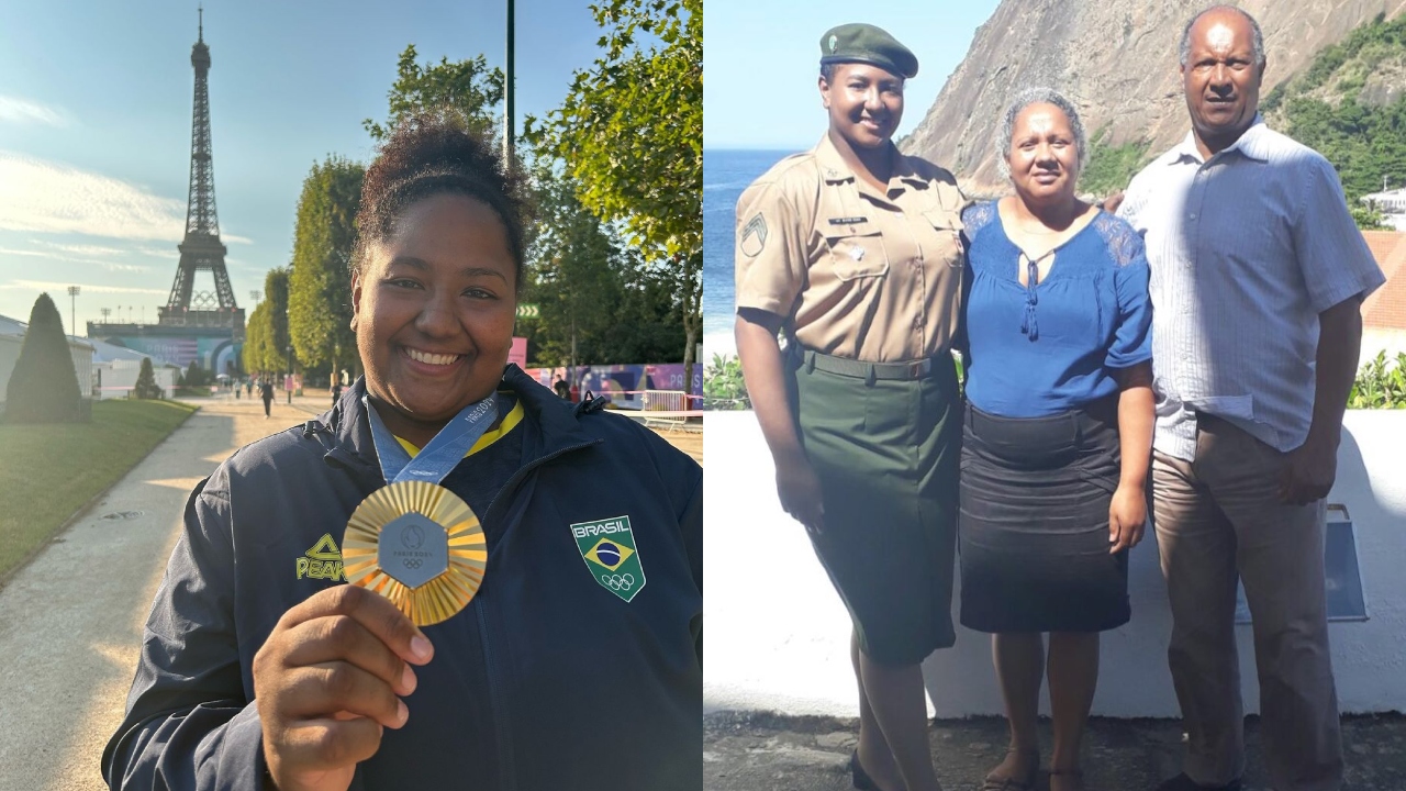 Beatriz Souza emocionou ao reconhecer família após ganhar medalha de ouro nas Olimpíadas de Paris