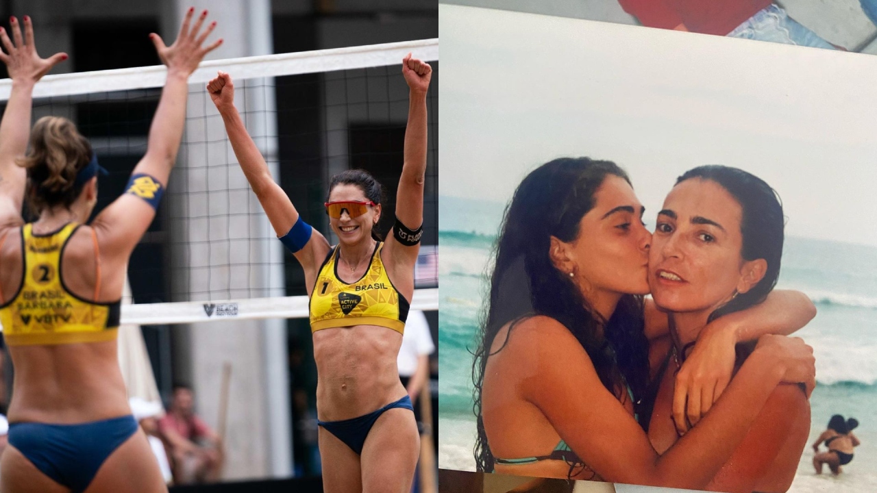 A jogadora de vôlei de praia Carol Solberg é filha de Isabel Salgado, lenda do vôlei de quadra