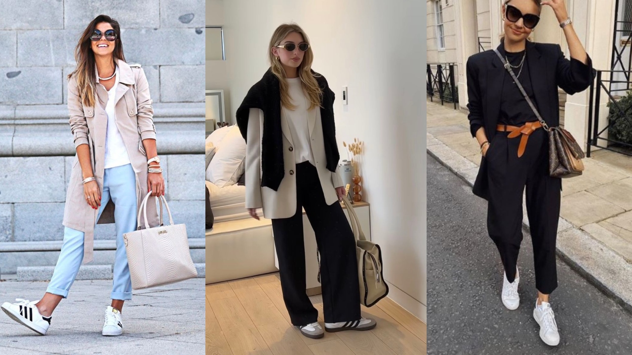 Os looks com tênis podem ser potencializados com acessórios