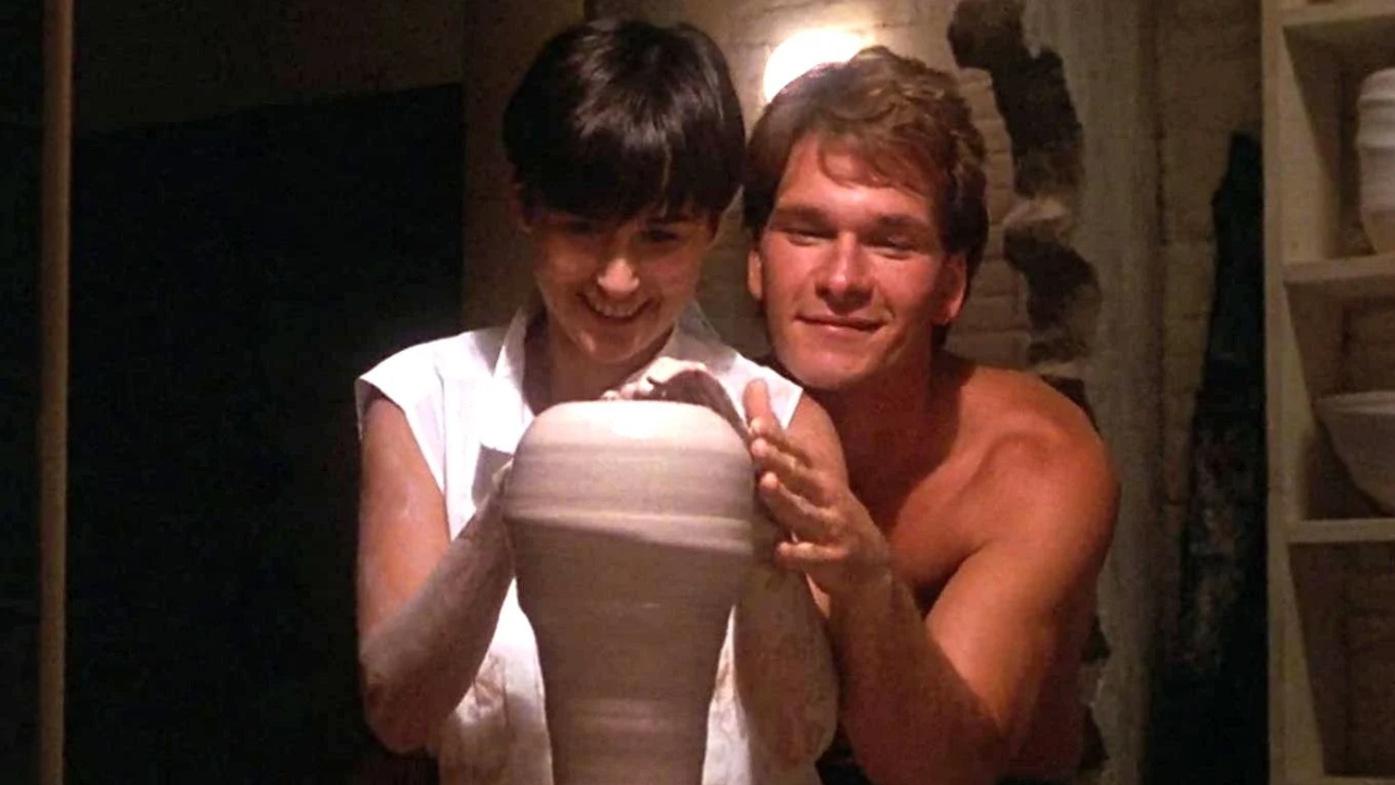 Demi Moore e Patrick Swayze no filme 'Ghosto: Do Outro Lado da Vida'