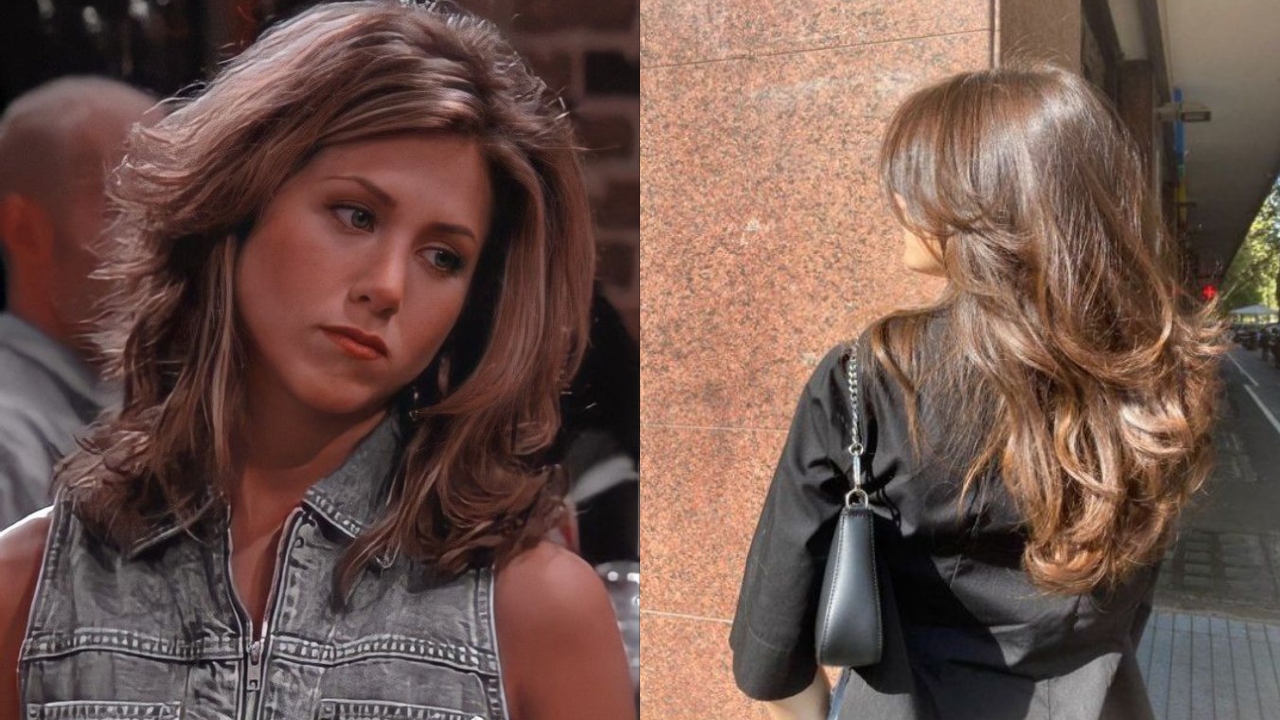 Cabelo em camadas fizemos sucesso nos anos 90 com a personagem Rachel Green de 'Friends'