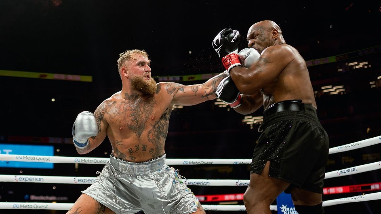 Jake Paul venceu luta contra Mike Tyson