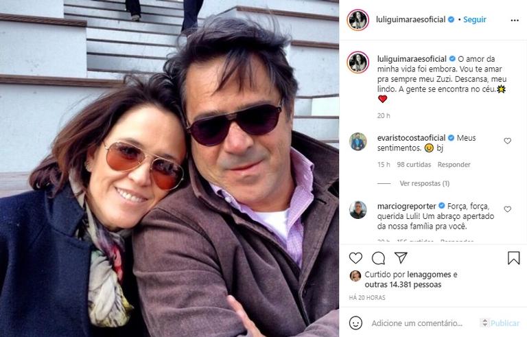 Jornalista da TV Globo lamenta a morte do marido: ''O amor da minha vida  foi embora''