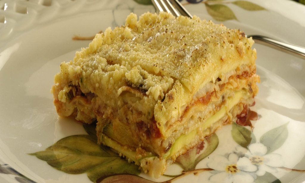 Foto de abobrinha à parmegiana deliciosa e saborosa