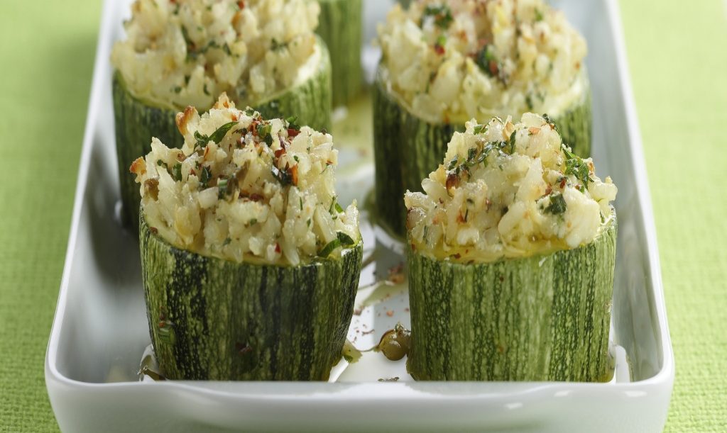Foto de receita de abobrinha com arroz