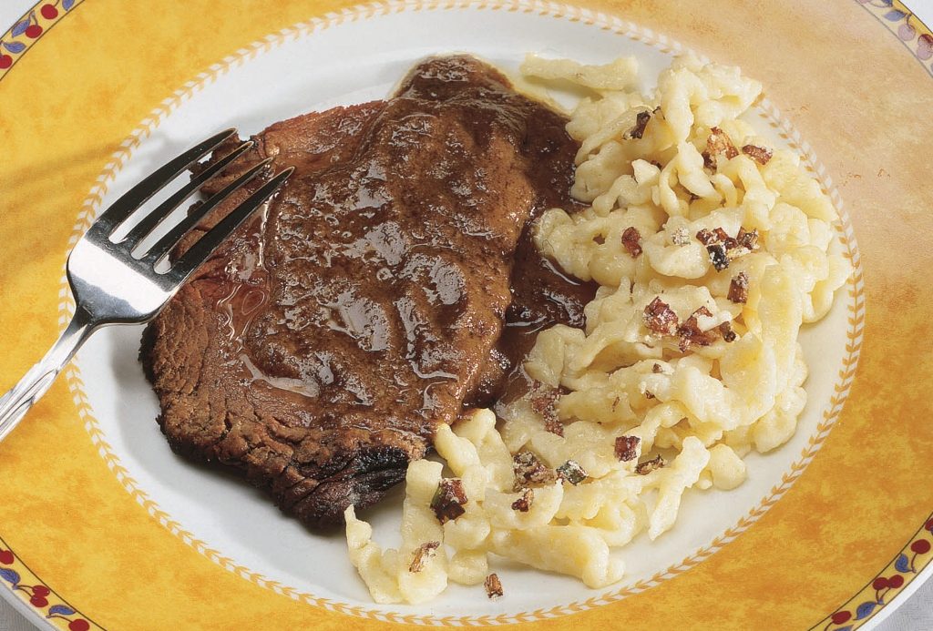 Foto de receita de alcatra ao molho de vinho