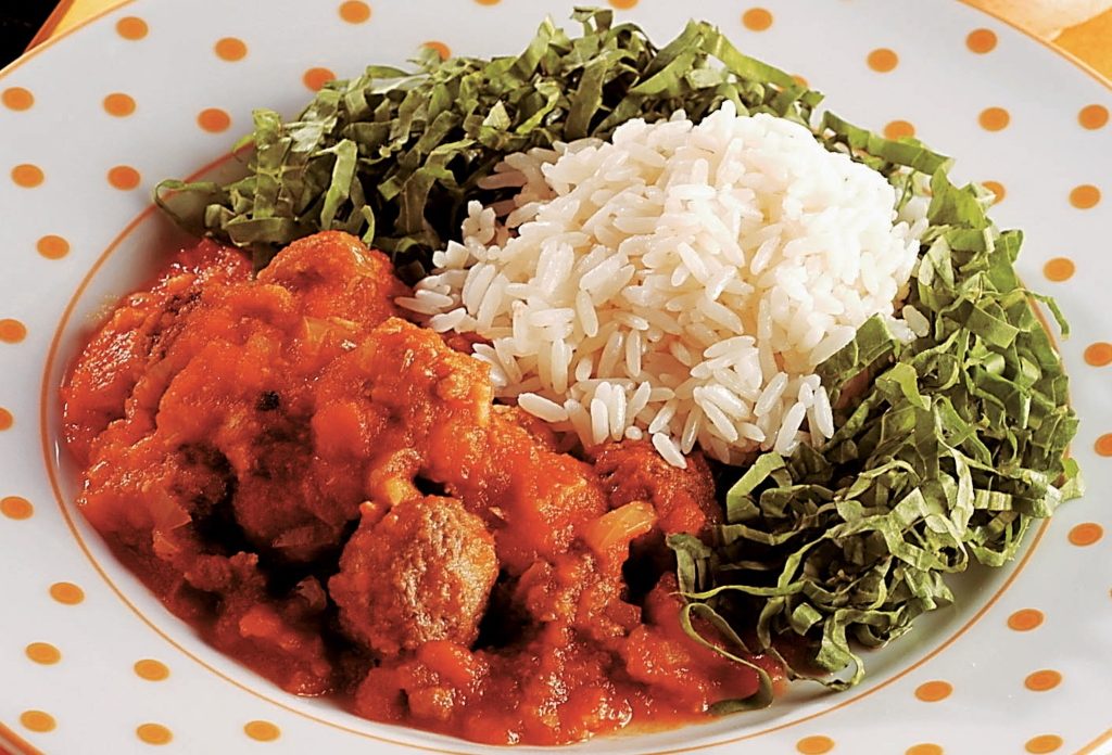 Foto de receita de almôndega com molho de mamão