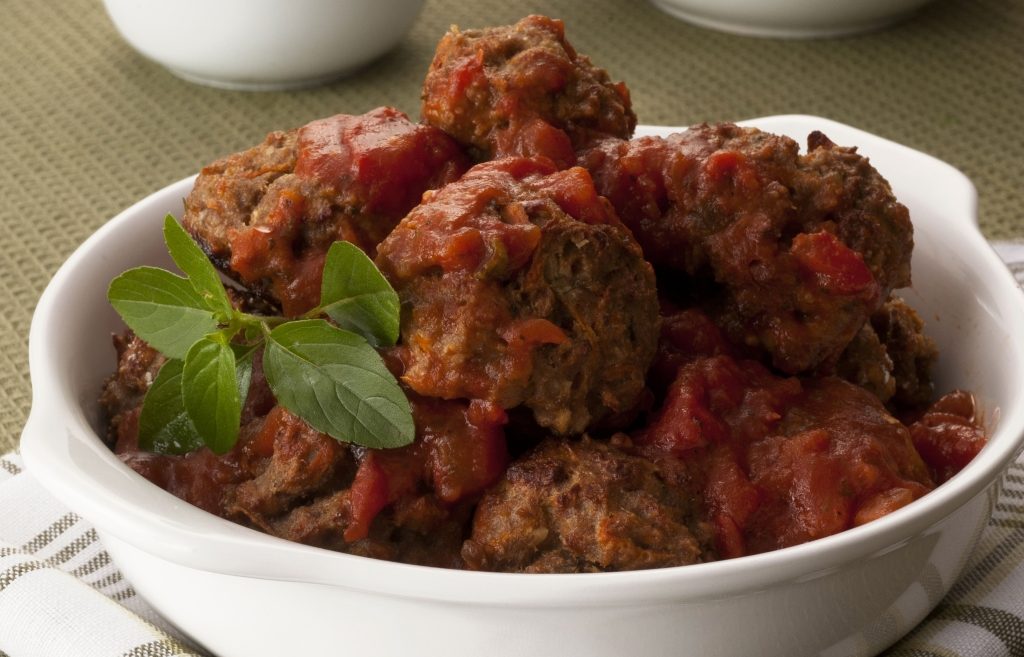 Foto de receito de almôndega de legumes e soja