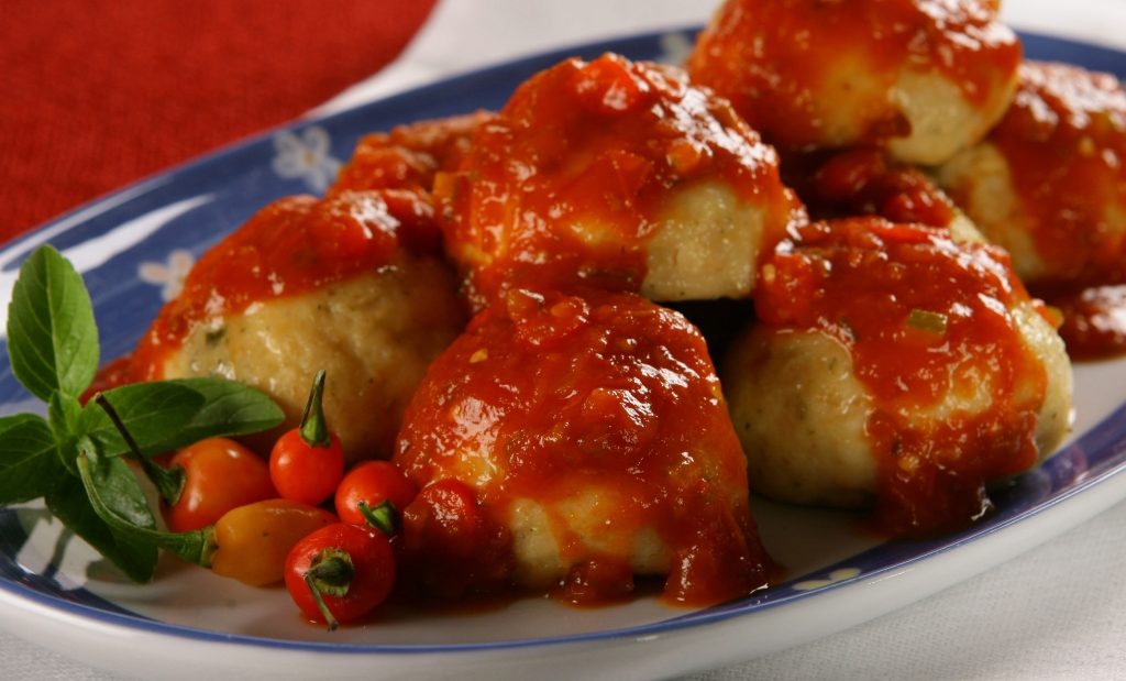 Foto de receita de almôndegas de frango assadas