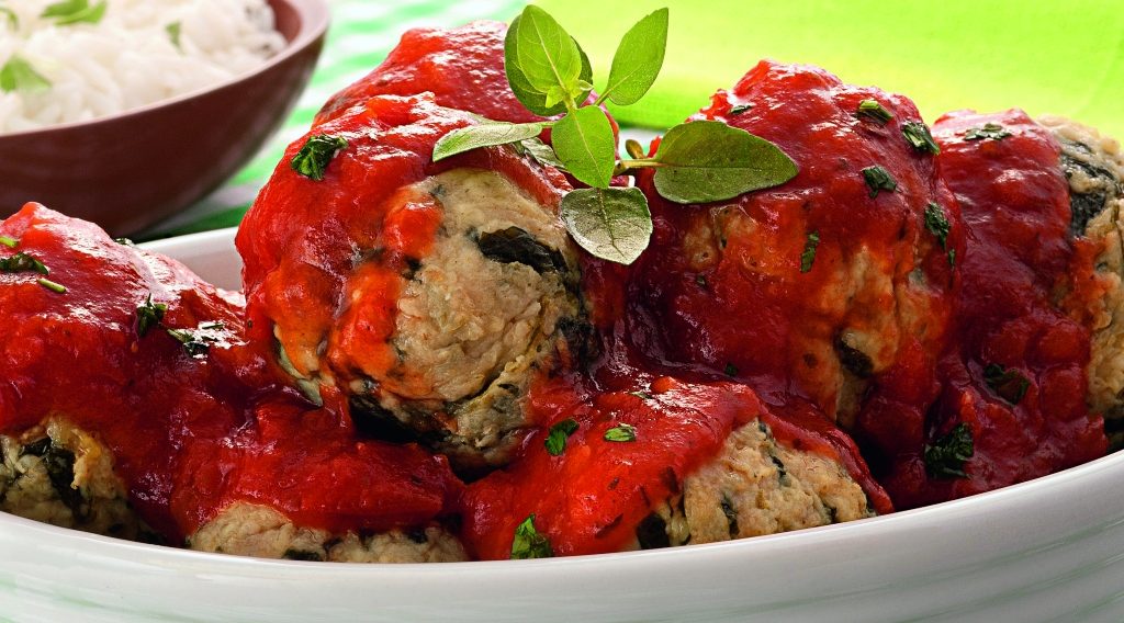 Foto de receita de almôndegas de frango