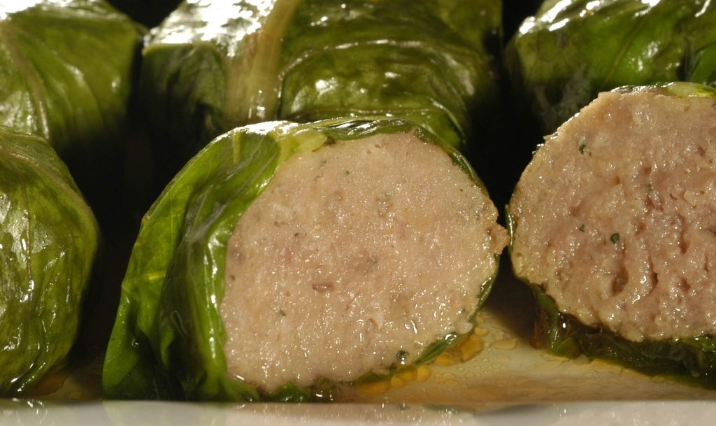 Foto de receita de almôndegas embrulhadas