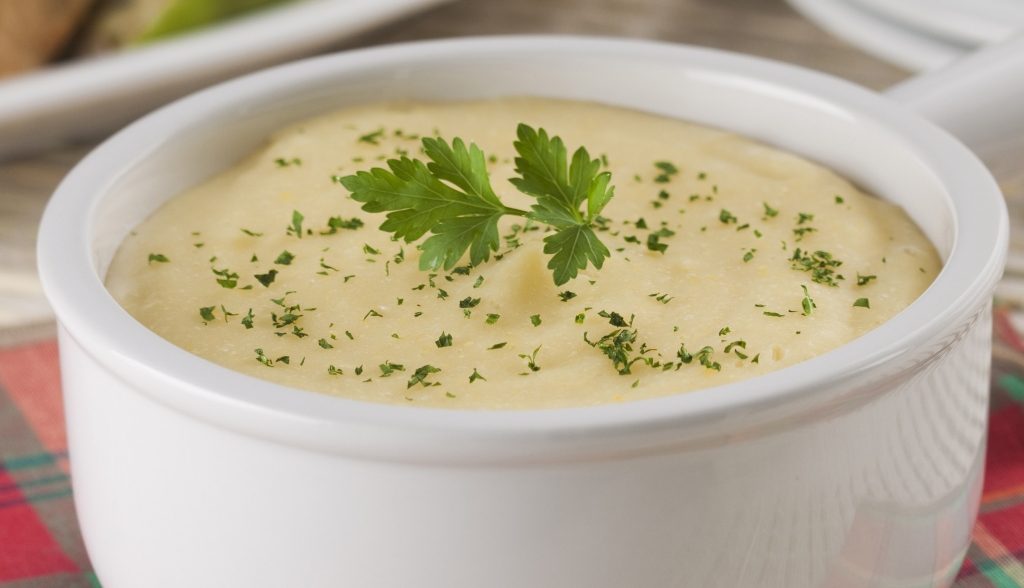Foto de receita de angu de milho-verde