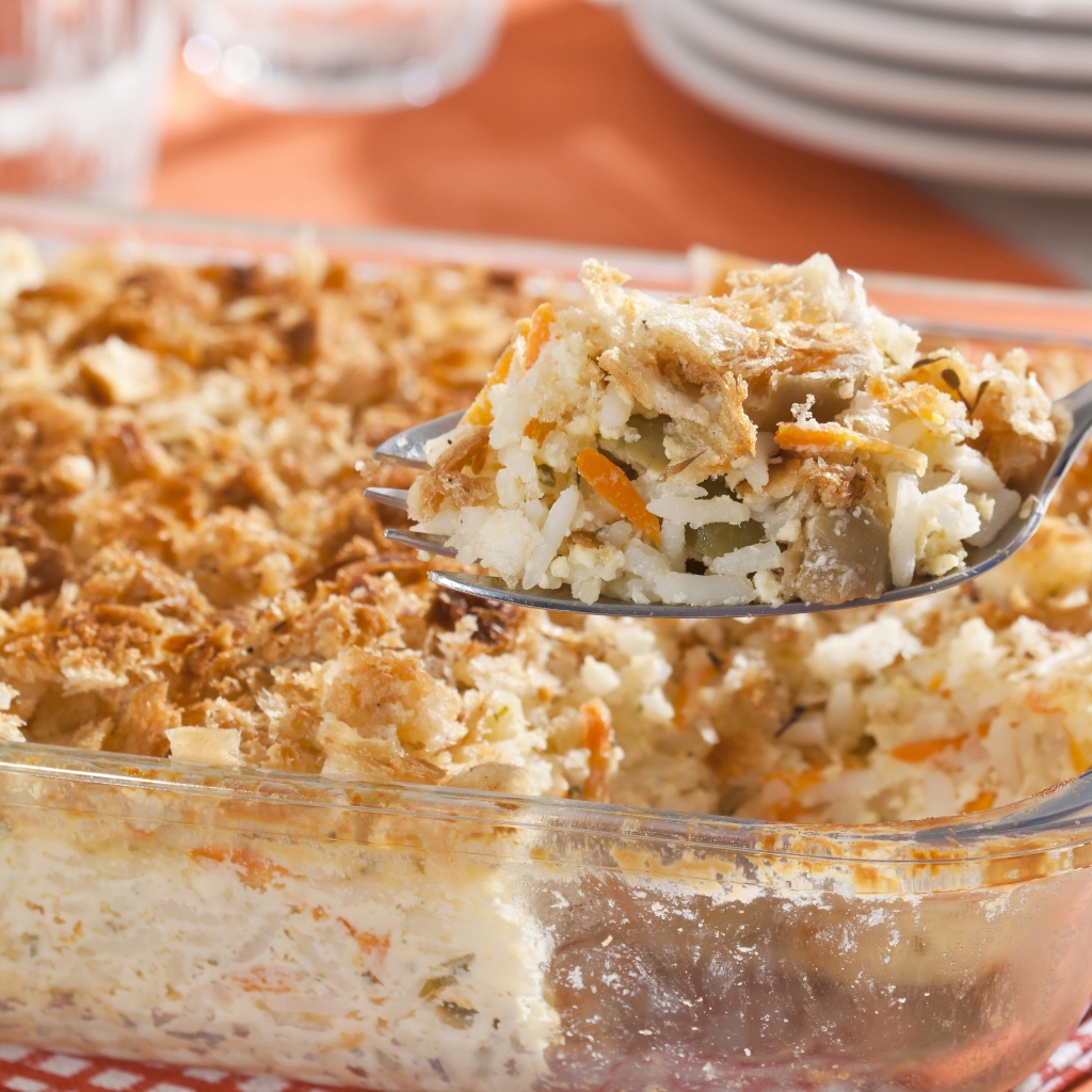 Foto de receita de arroz ao forno com crosta especial