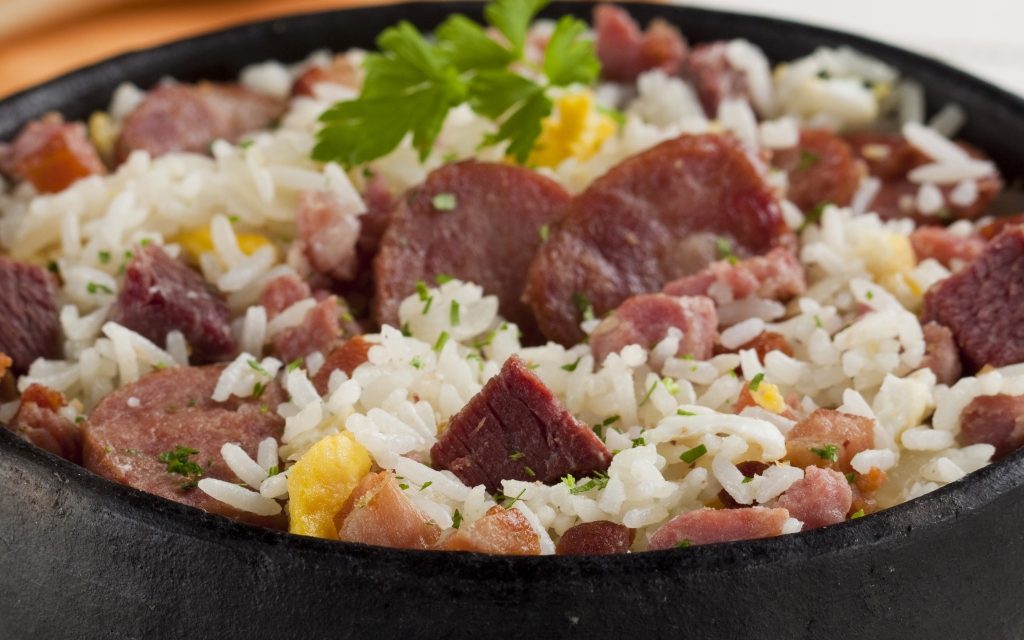 Foto de receita de arroz carreteiro