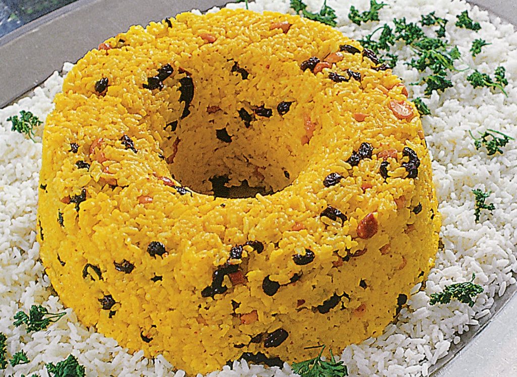 Foto de receita arroz com açafrão