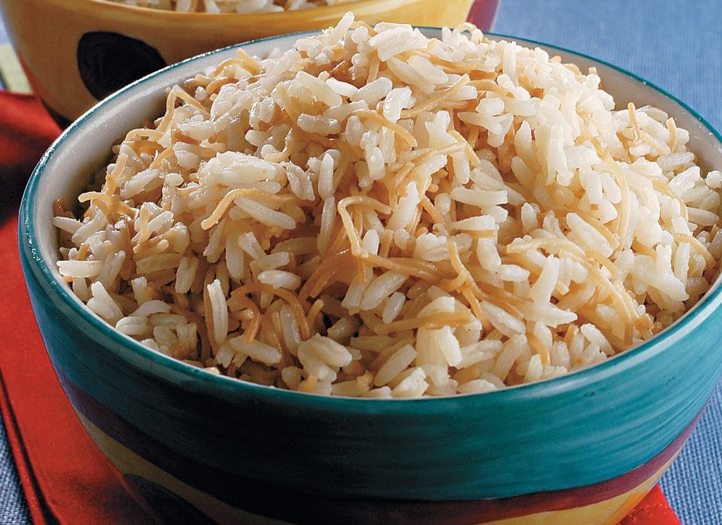 Foto de receita de arroz de macarrão