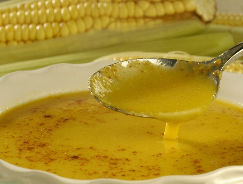 receita de milho com gengibre