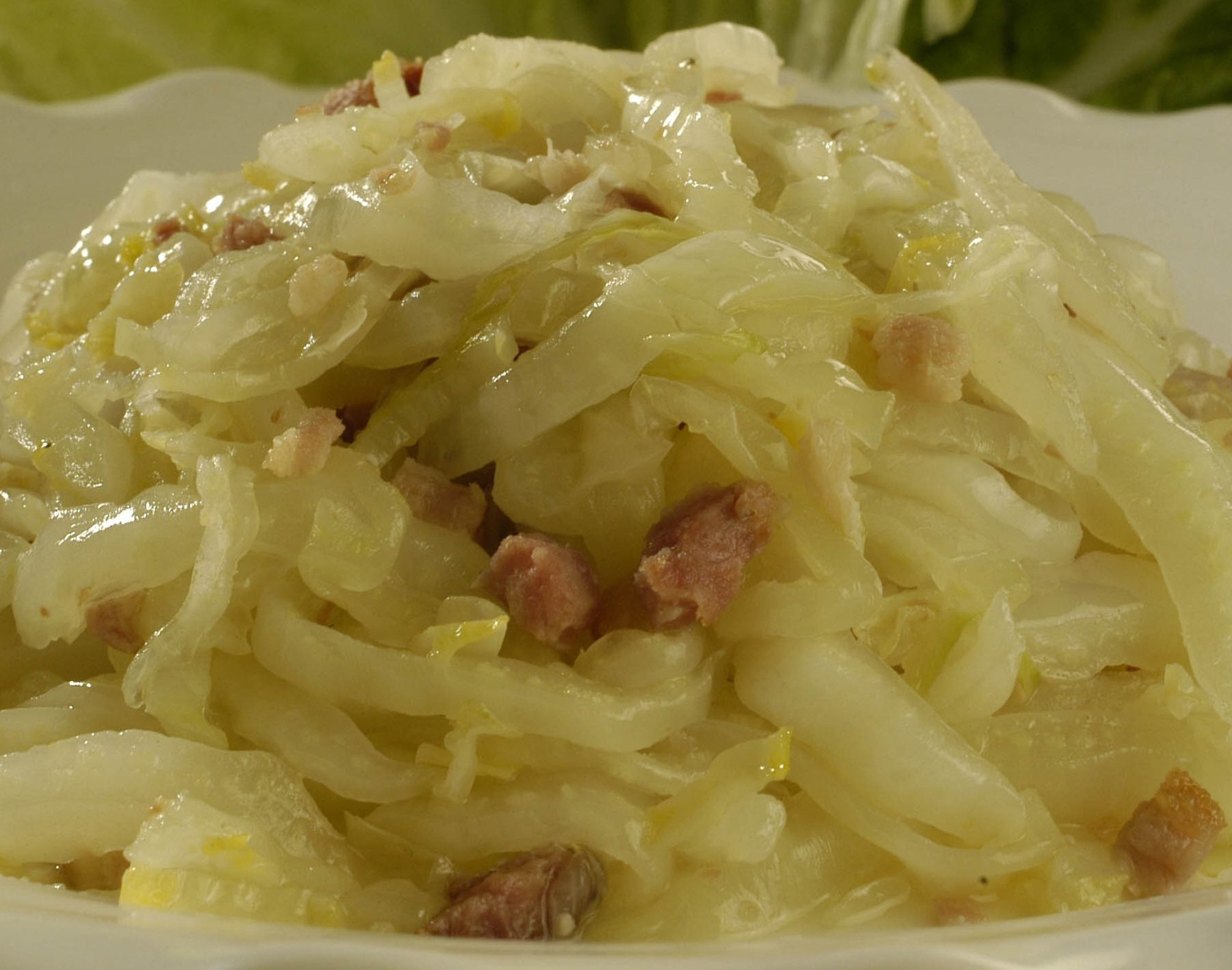 Foto de acelga refogada com bacon