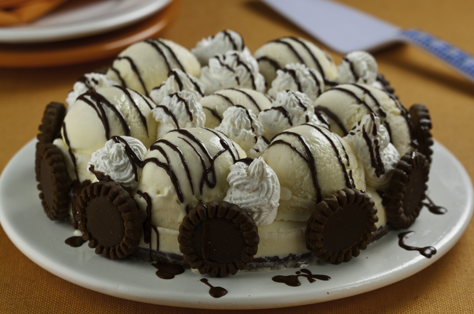 Foto de Bolo de sorvete e bolacha de chocolate