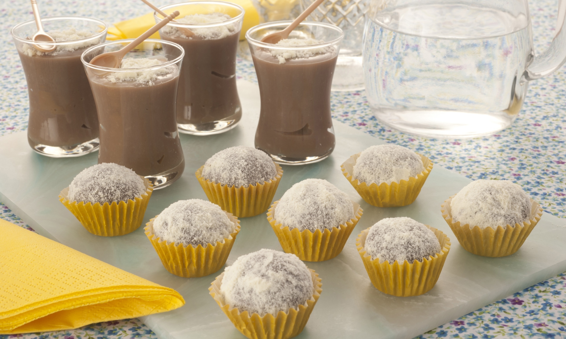 Foto de Brigadeiro com leite em pó em copinhos
