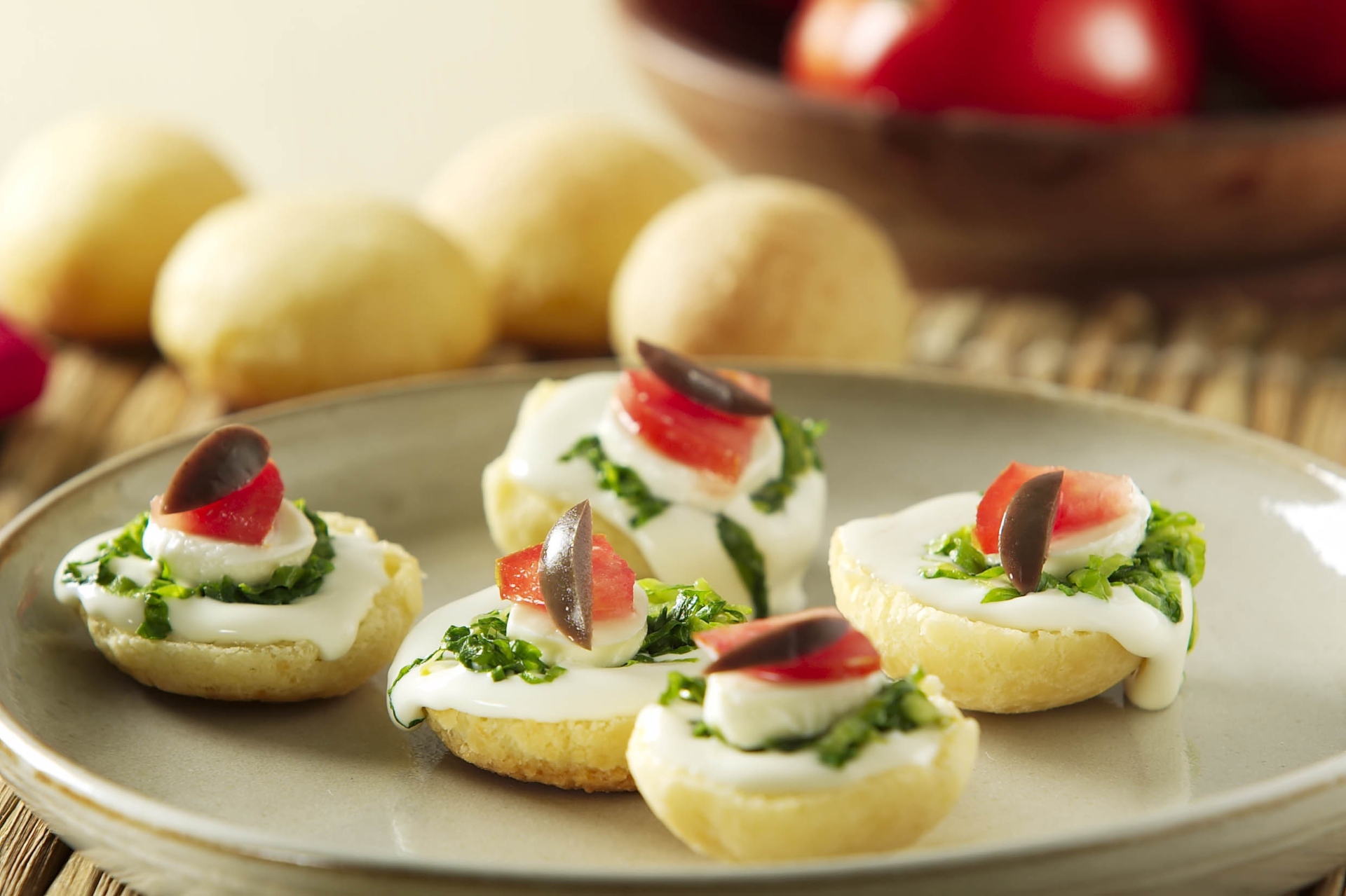 Foto de Bruschetta de pão de queijo