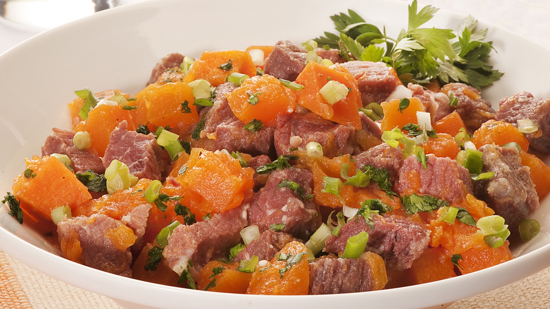 Carne-seca com abóbora