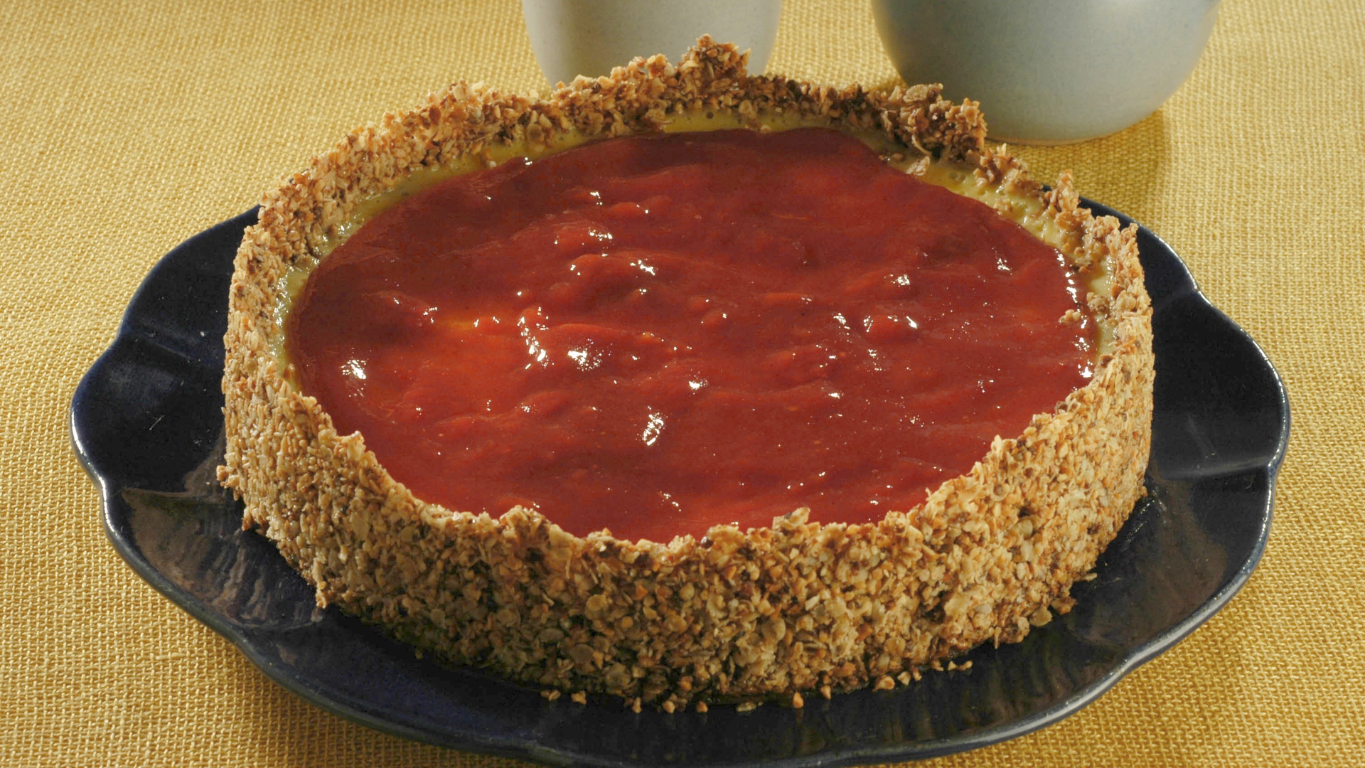 Cheesecake de aveia