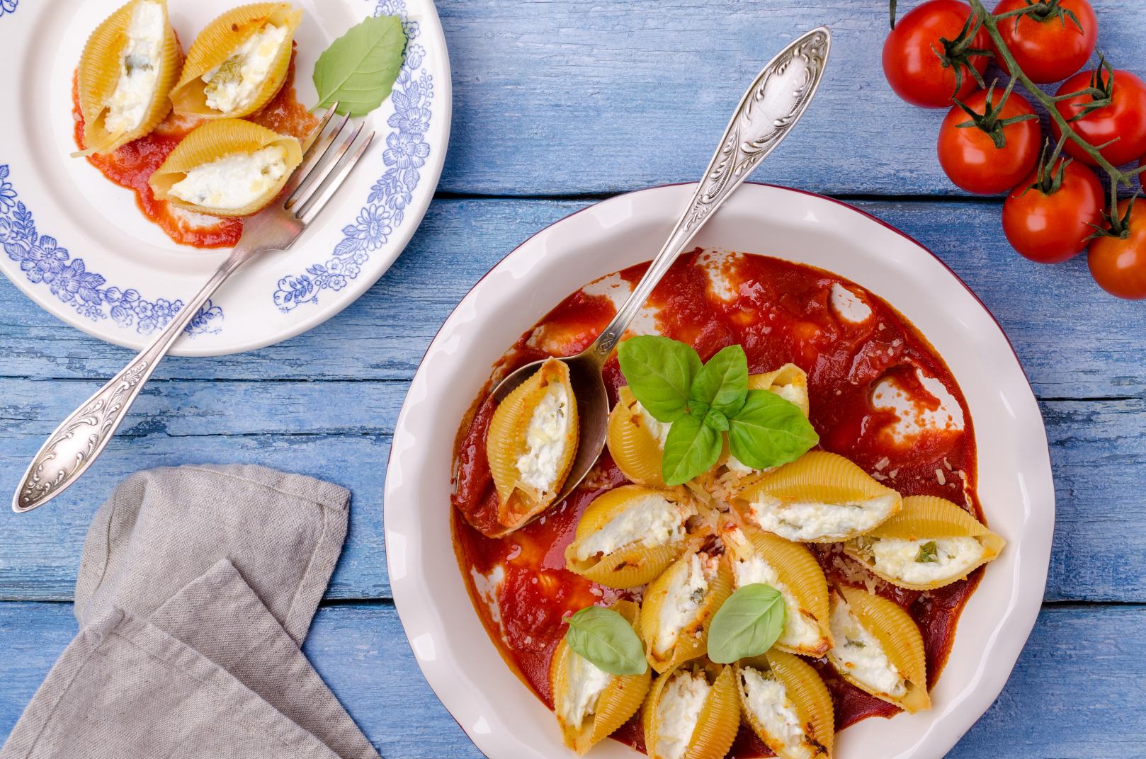 Conchiglione com Quatro Queijos - Getty Images