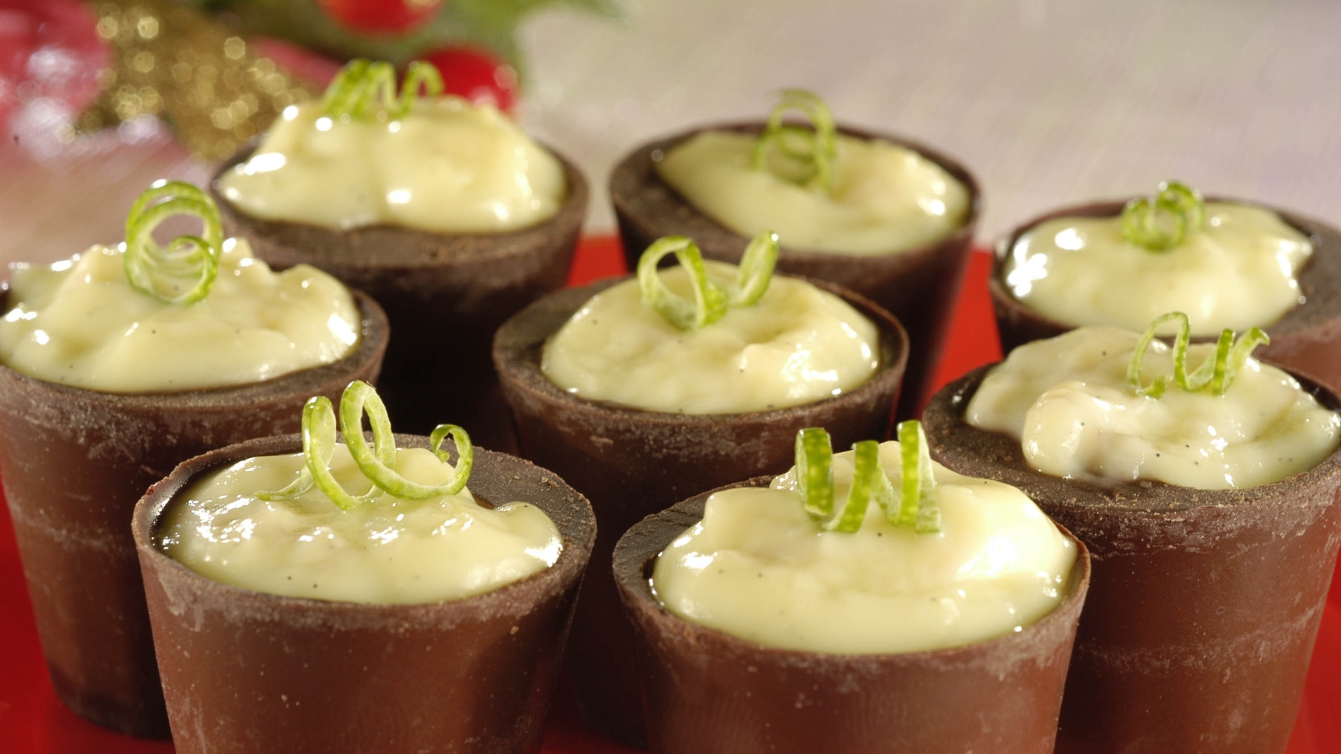 Copinhos de frutas vermelhas