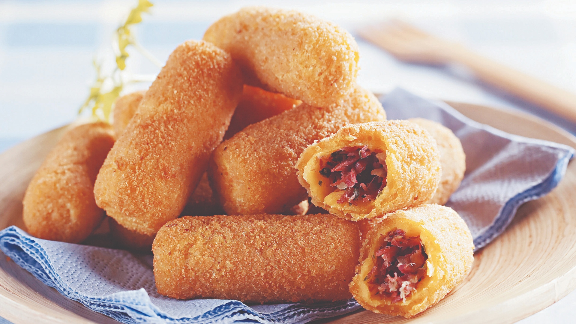 Croquete de Abóbora com Carne-Seca