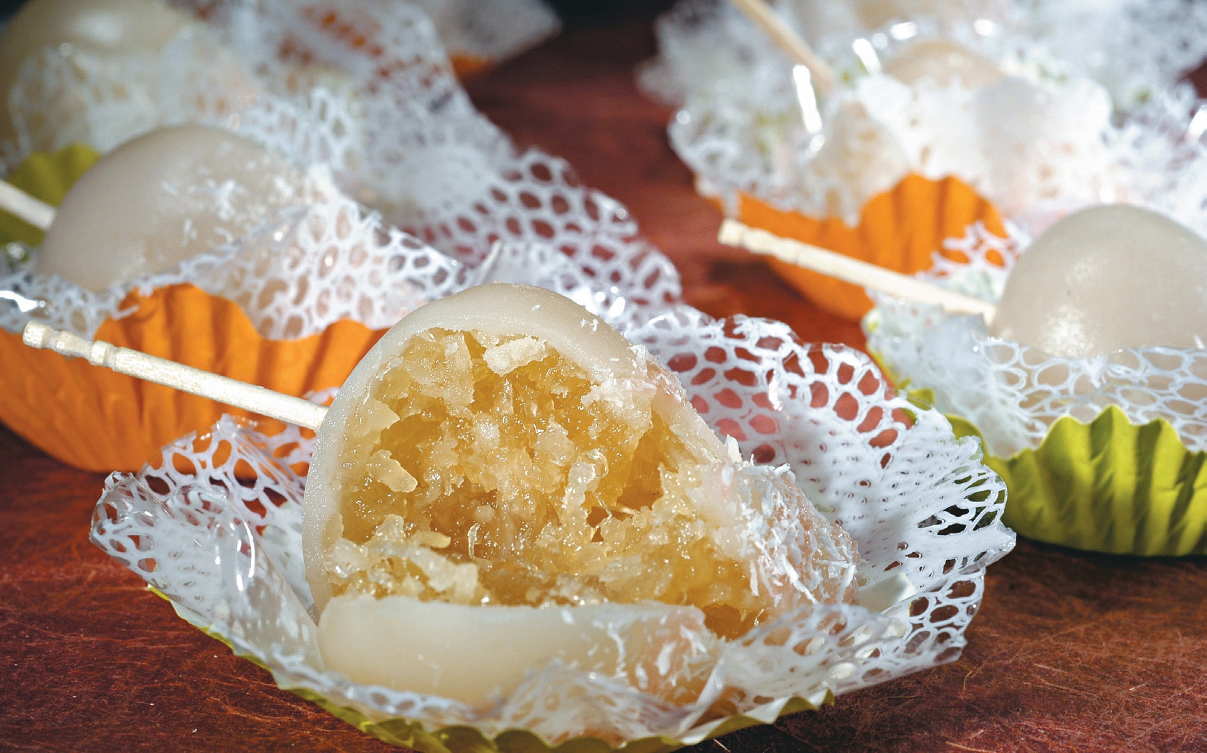 Foto da receita de docinho de abacaxi