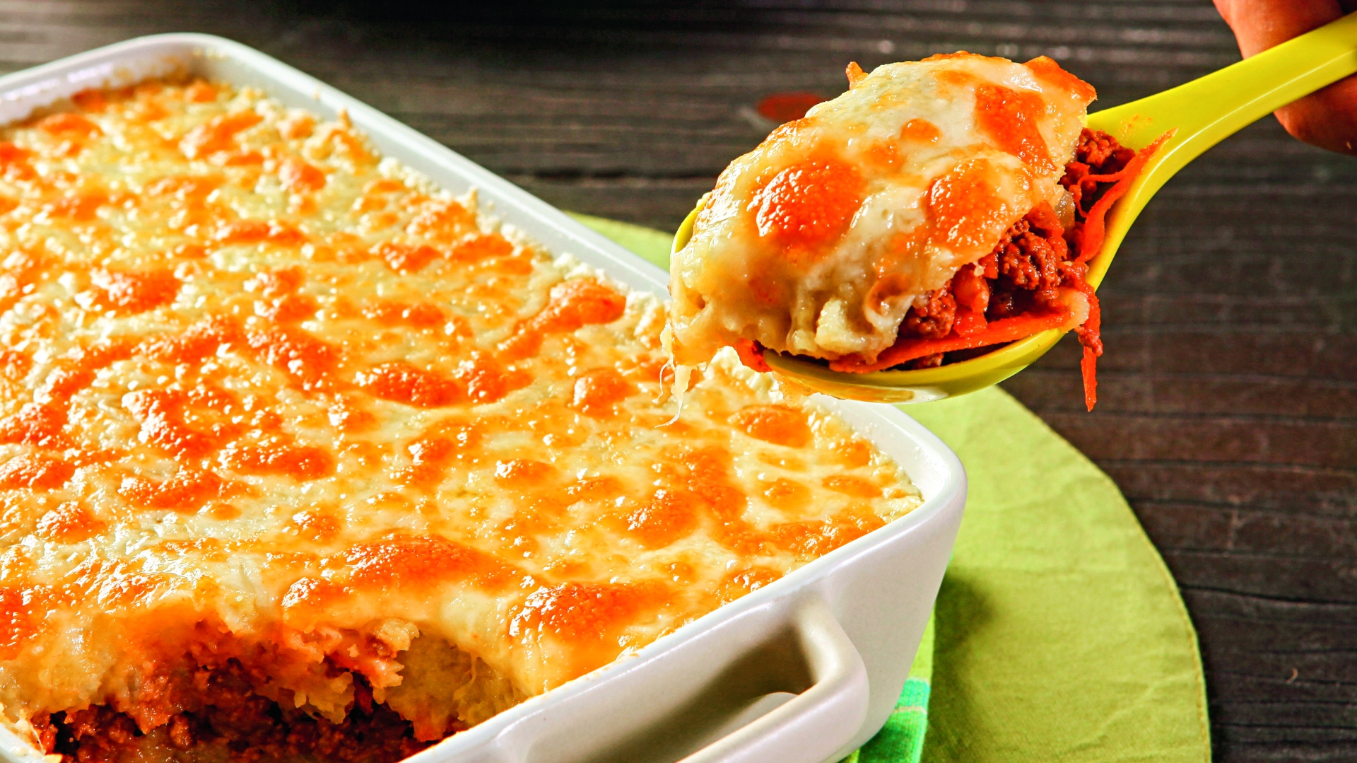 Foto da receita de escondidinho de batata doce e carne moída