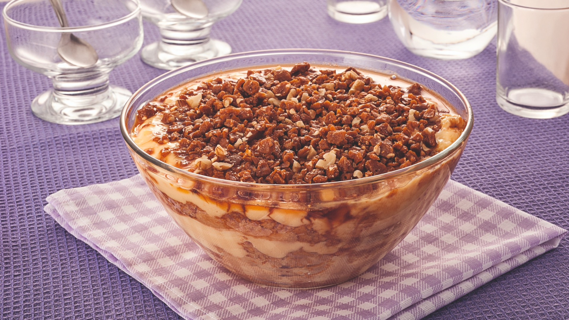 Foto da receita de escondidinho de paçoca e amendoim
