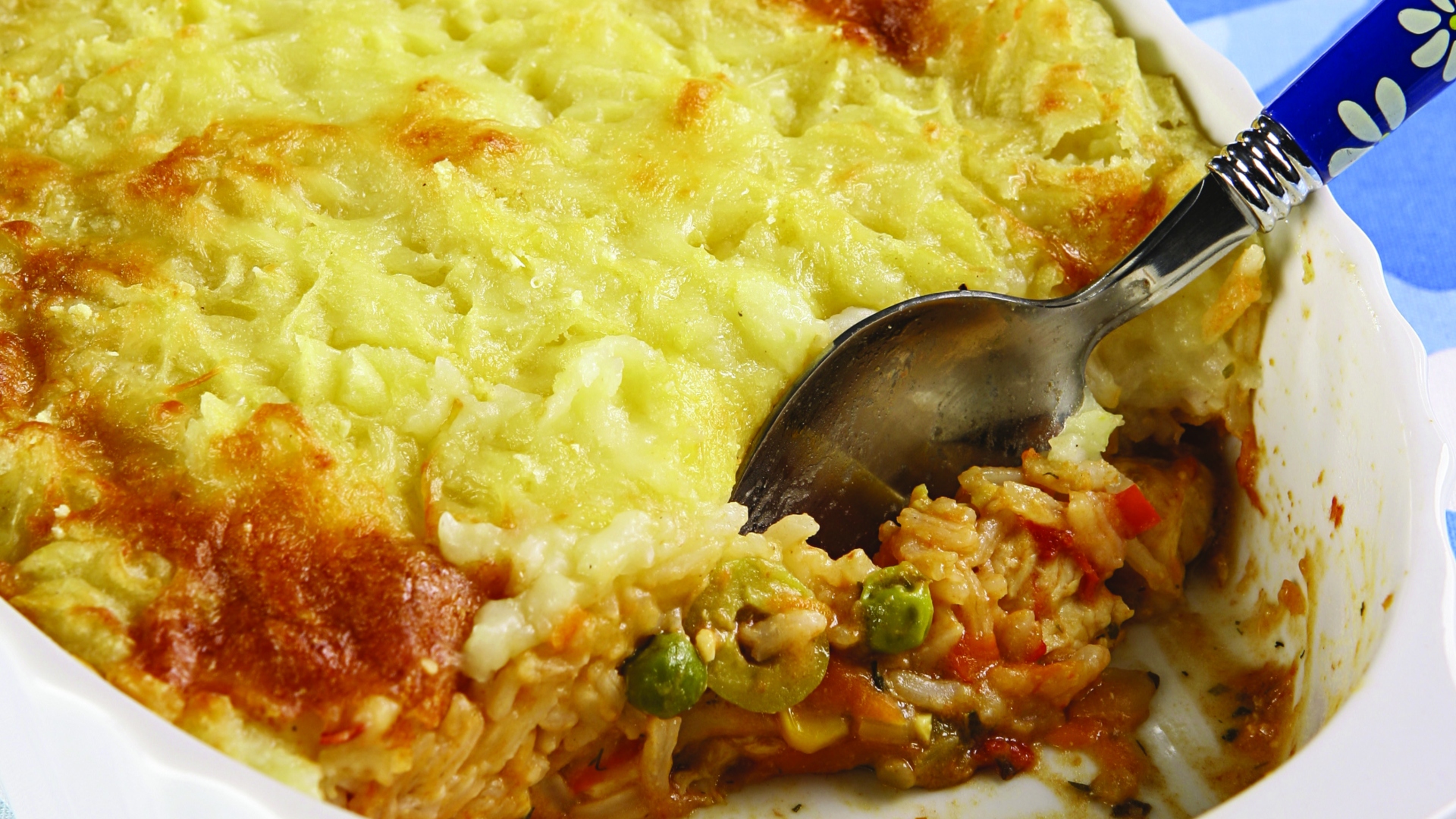 Foto da receita de escondidinho de peito de peru