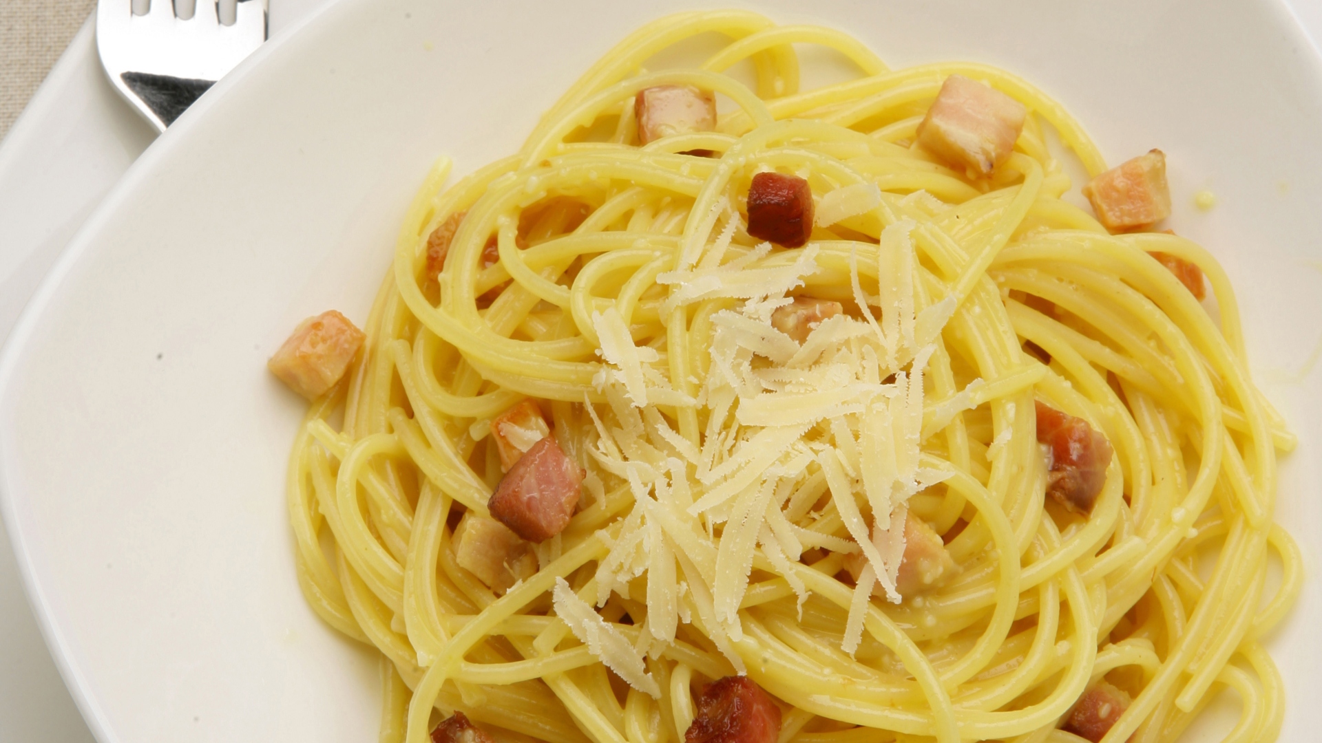 Foto da receita de espaguete à carbonara
