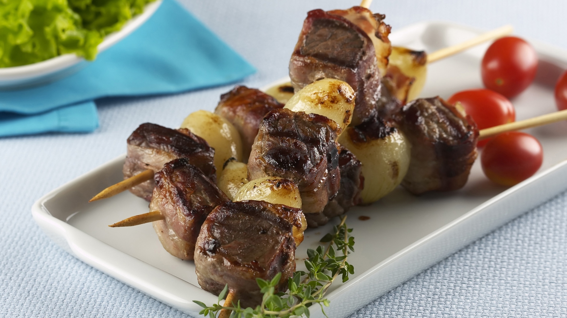 Foto da receita de espetinho misto