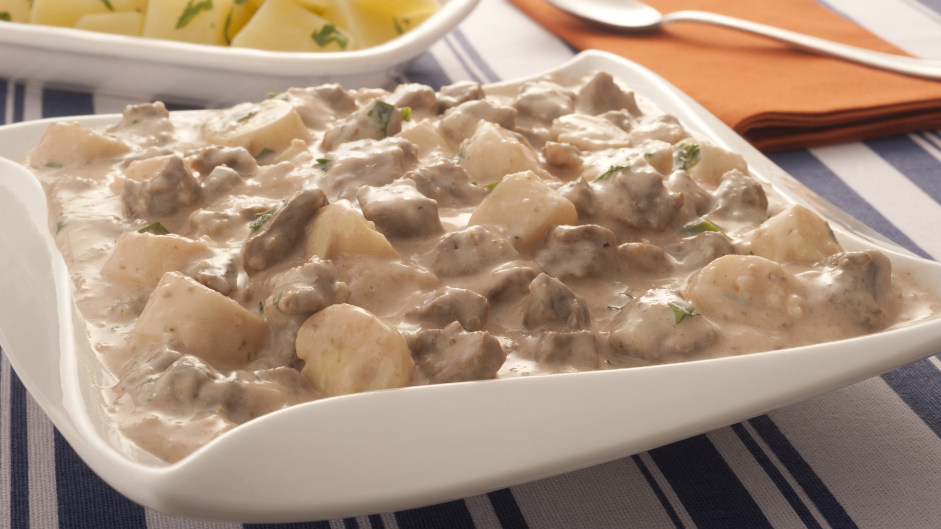 Foto da receita de estrogonofe diferente de carne