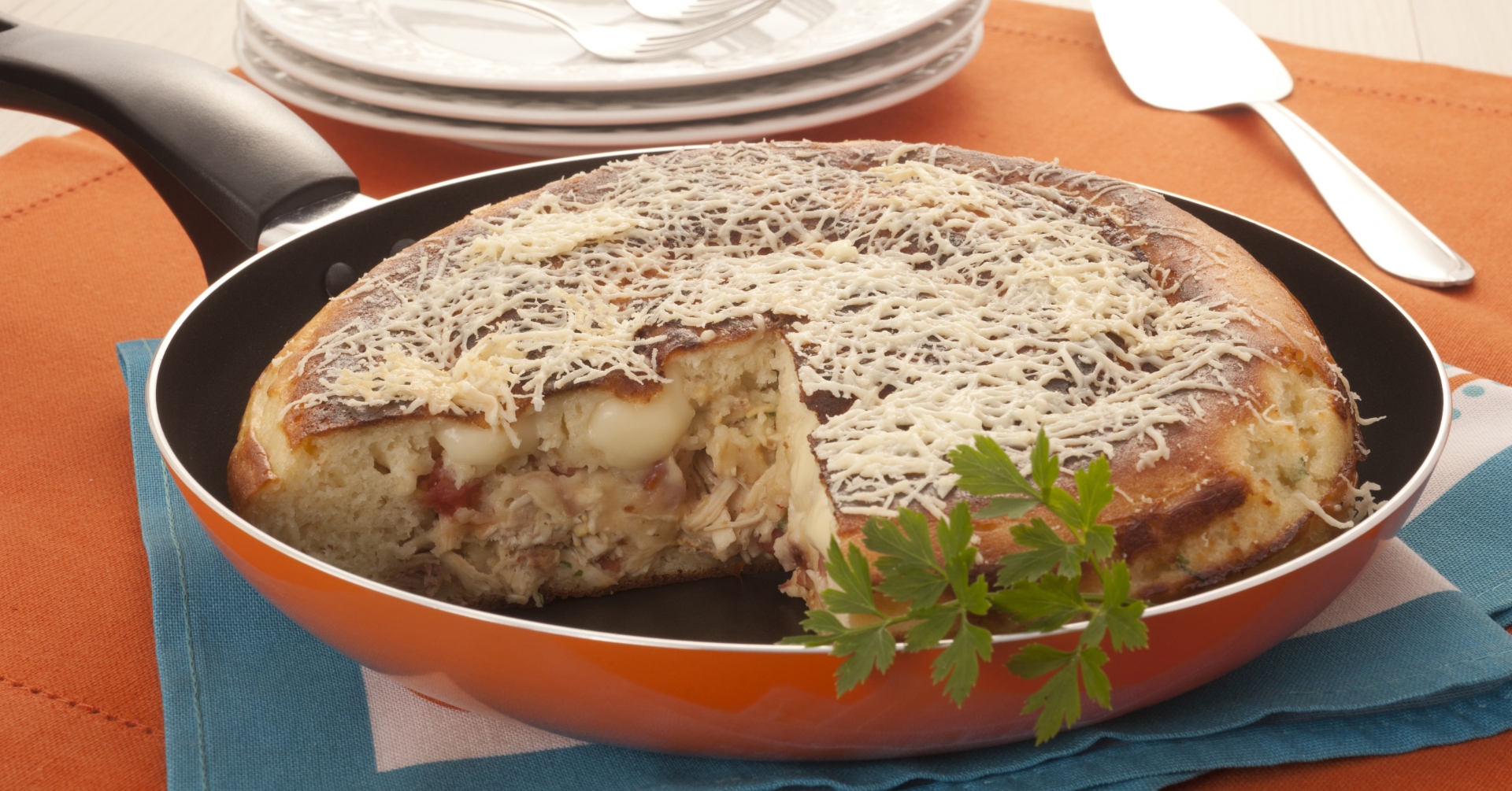 Foto de Frigideira de frango e requeijão