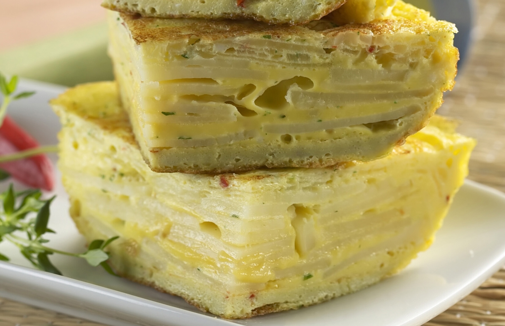 Foto de Fritada de batata e cebola